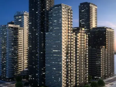 City Block Type B23 3D model