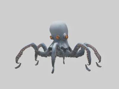 Robot version of an octopus model 3D model