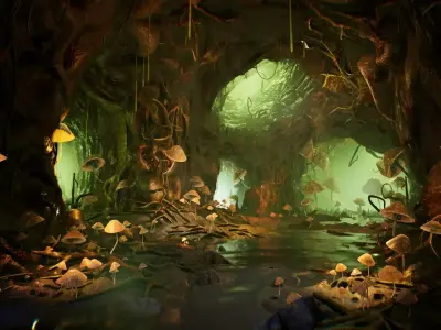 Biomass 36 Assets Low-poly 3D model