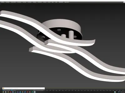 Chandelier 4 light 3D model
