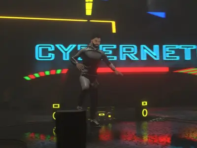 DANCE EXPRESSION Low-poly 3D model