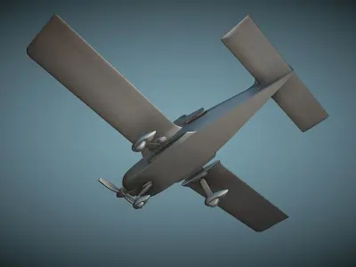 Grumman AA-5B Tiger - 3D Printable Model 3D print model