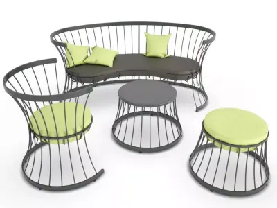 Clessidra Furniture Outdoor Ethimo 3D model