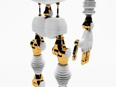 Robot android Roby 3D model