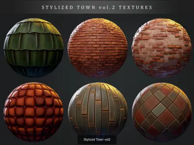 Stylized Town collection Texture