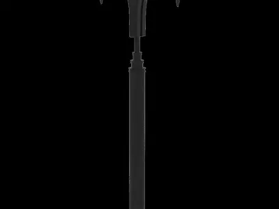 Ornate Street light fixture architectural lighting for street 3D model