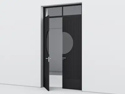 Aluminium door 326 3D model