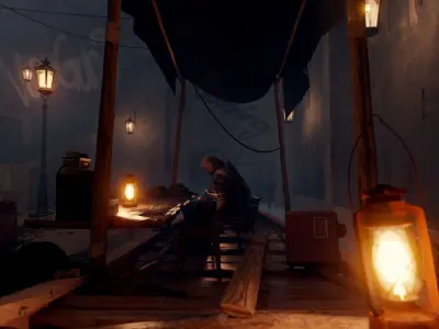  canal detail atmospheric environment  3D model