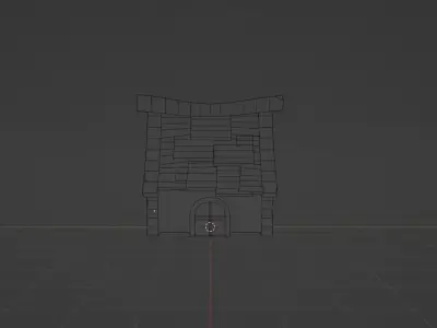 Cartoon house Free low-poly 3D model order