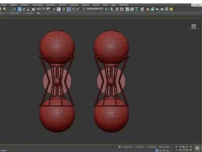 Petra 2 Light Sconce Low-poly 3D model