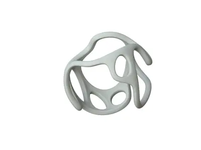 SciFi Cube Object No 34665 Low Poly Shape Texture