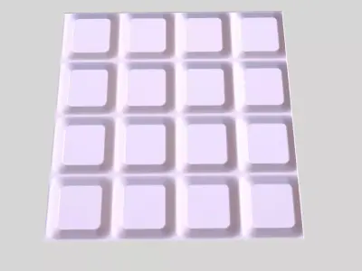 Seamless Tile Low-poly 3D model