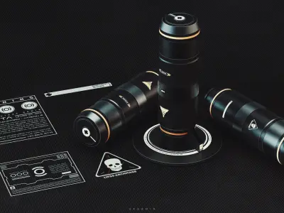 Grenade 3D Model  Low-poly 3D model