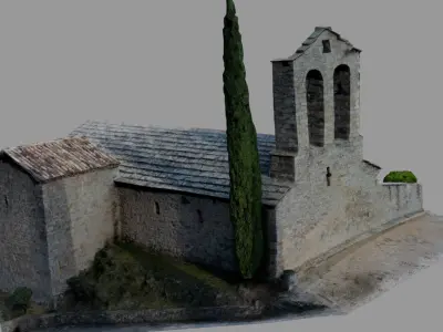 3D Model of Catalonian Church Captured by Photogrammetry 3D model