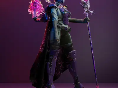 Smin Queen Female Fantasy Character 3D model