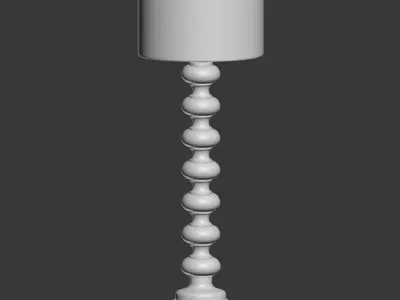FLOOR LAMP JASMINE GLASS POTTERYBARN  3D model