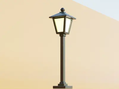 Street Lights Low-poly 3D model purchase
