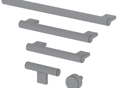 Furniture handles GRAFO by Meraki 3D model