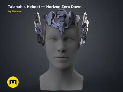 Talanah Helmet - Horizon Zero Dawn 3D print model