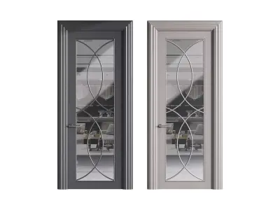 Modern entrance door 47 3D model