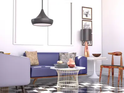 Interior Home Low-poly 3D model