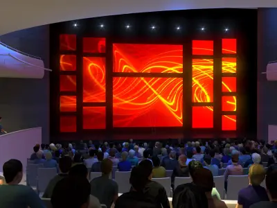  Theater Hall With Audience 