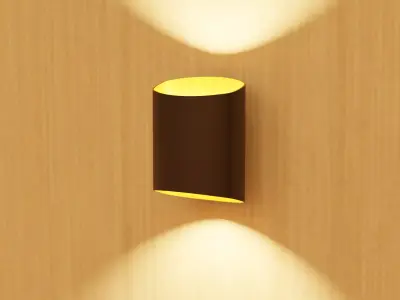 Moody wall light 3D model