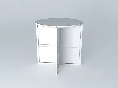 dfg round table with two shelves Free 3D model