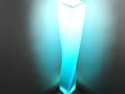Twisty Floor Lamp 3D model