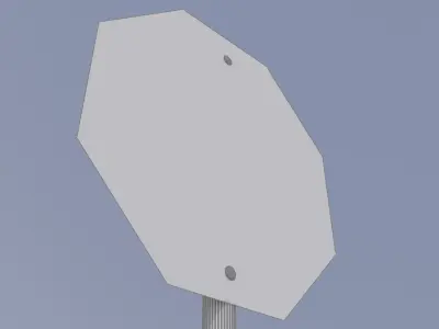 Sign Stop Max2011 3D model