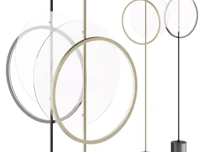Floor lamp MID glass 3D model