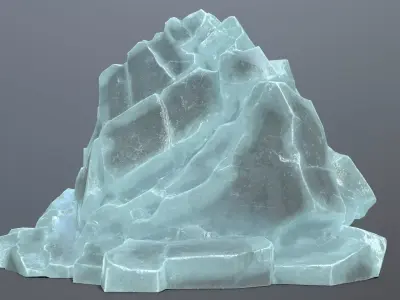 Ice Mountain Low-poly 3D model buy
