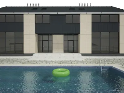 Villa House Building 3D model