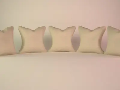 Pillow Low-poly 3D model 3