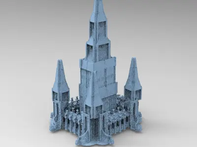 Third age Fort architecture 3 3D model