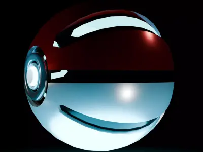 POKEBALL MODEL  Low-poly 3D model