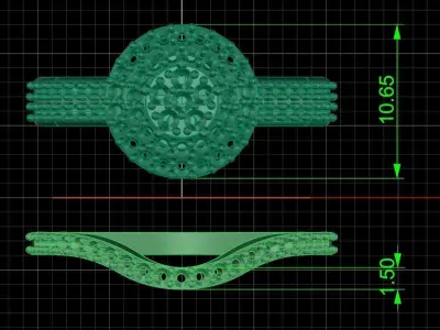 Jewelry ring 153 3D print model purchase