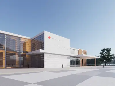 hospital Low-poly 3D model