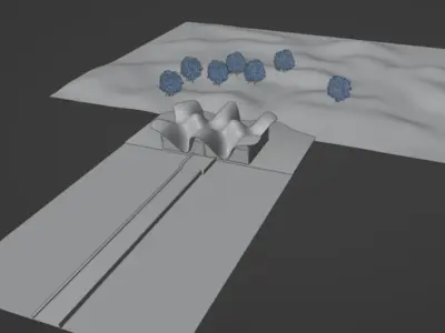 Architectural building Free 3D model