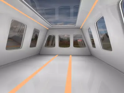 Sci fi Interior 3D model 5