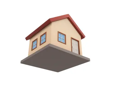 Cartoon House 3D model