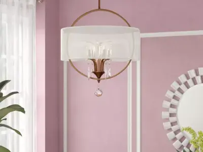 Chapital Light Single Drum Pendant 3D model