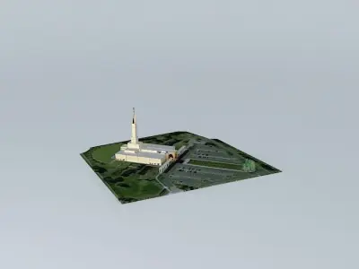 LDS. Temple Toronto, Ontario. Templo Mormon. 44 th.operating ... Free 3D model