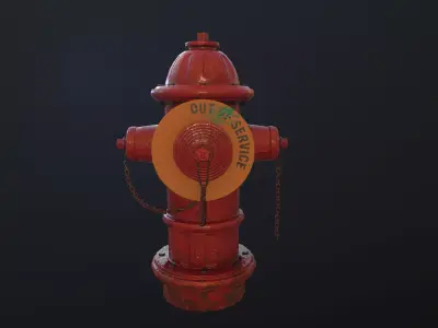 Fire hydrant Free low-poly 3D model