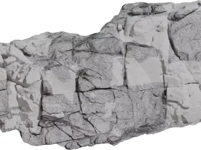 Namaqualand Boulder Low-poly 3D model