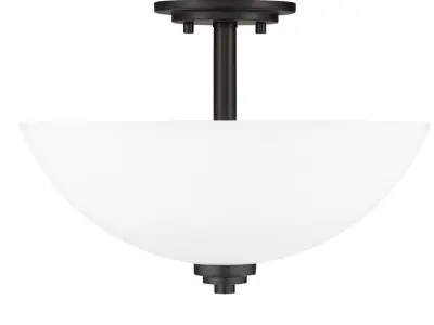 Cardiff Light Simple Bowl Semi Flush Mount Free 3D model
