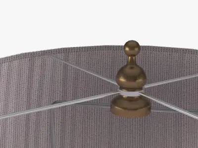 Floor Lamp Low-poly 3D model 13
