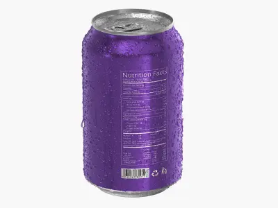  Standard Soda Can With Droplets 330ml V2 
