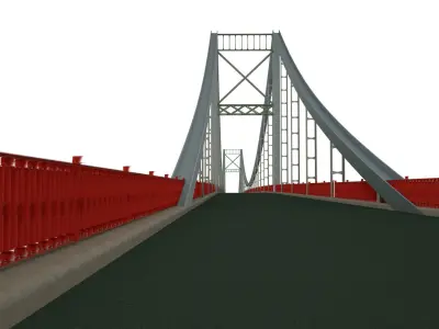 walker bridge Kiev 3D model