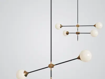 Pendant lamp Pell Bubble Chandeliers Pendant Lights  3D model